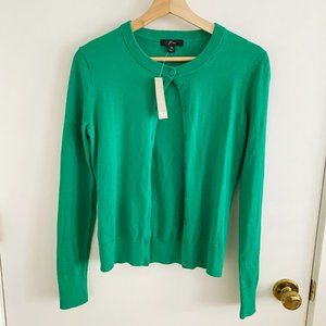 XS J Crew Cardigan Sweater / Kelly Green Cardigan / Kelly Green Sweater / NWT